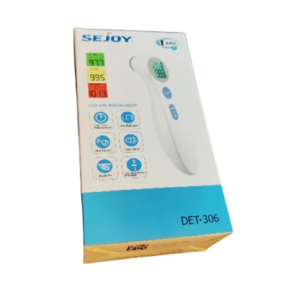 🗺️ New in box! Sejoy DET-306 No Touch Infrared Forehead Thermometer MSRP $74 - Picture 2 of 11